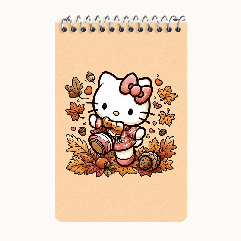 دفتر یادداشت 50 برگ خندالو طرح هلو کیتی (Hello Kitty) کد F6142