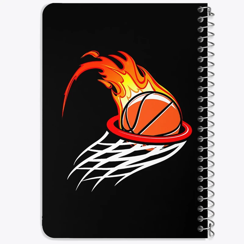 دفتر یادداشت 50 برگ خندالو طرح بسکتبال Basketball کد 26459