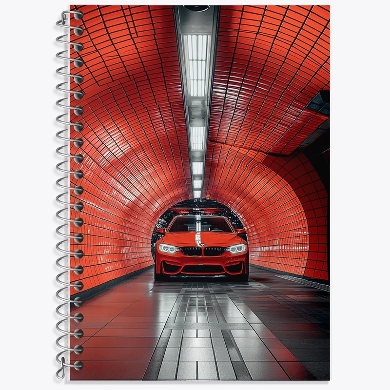 دفتر زبان 50 برگ خندالو مدل سه خط طرح ماشین اسپرت کد F10361