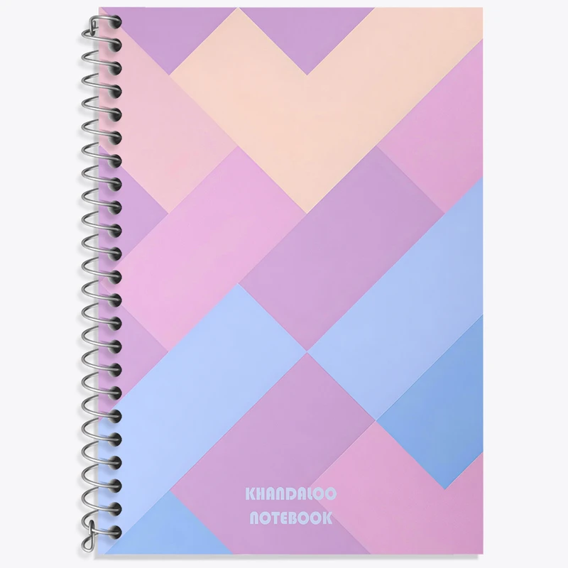 دفتر زبان 50 برگ خندالو مدل دو خط طرح مدرن کد N8614