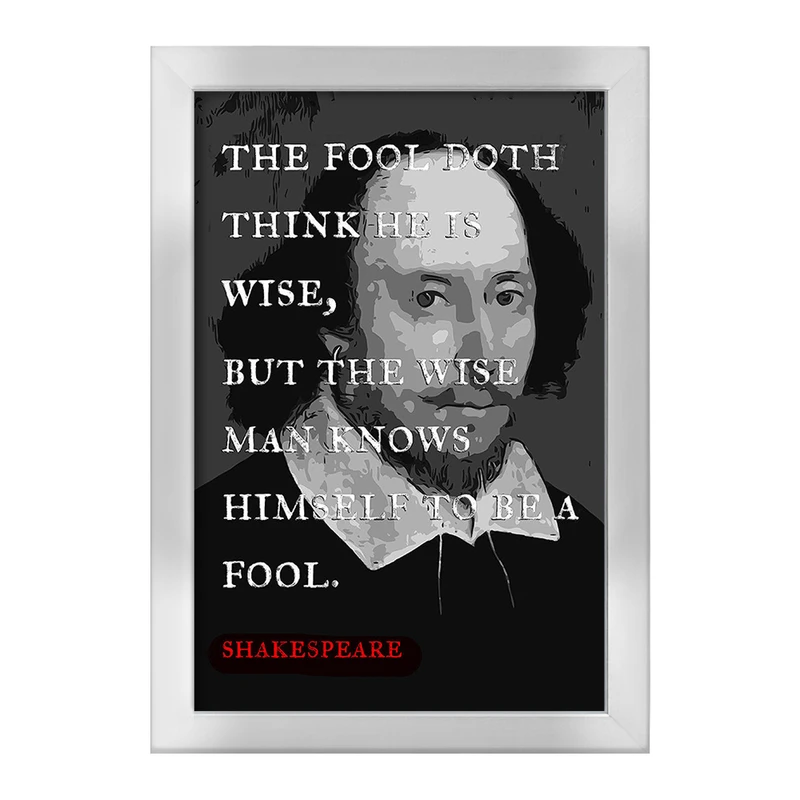 تابلو خندالو طرح شکسپیر (Shakespeare) کد F14055