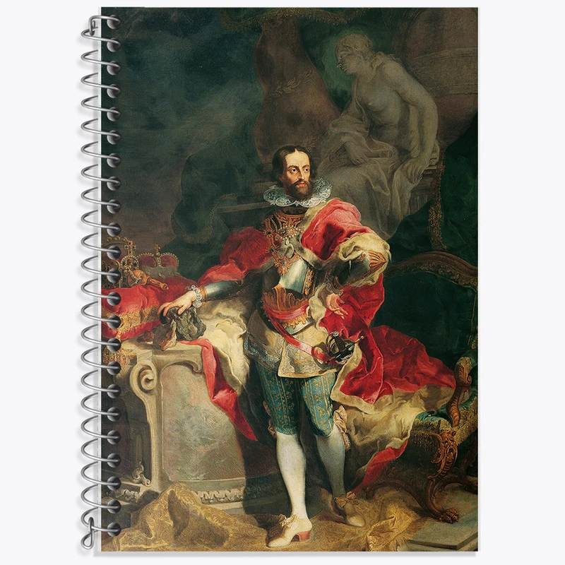 دفتر نت موسیقی 50 برگ خندالو طرح نقاشی قیصر فردیناند اول اثر فرانتس آنتون پالکو کد F12449