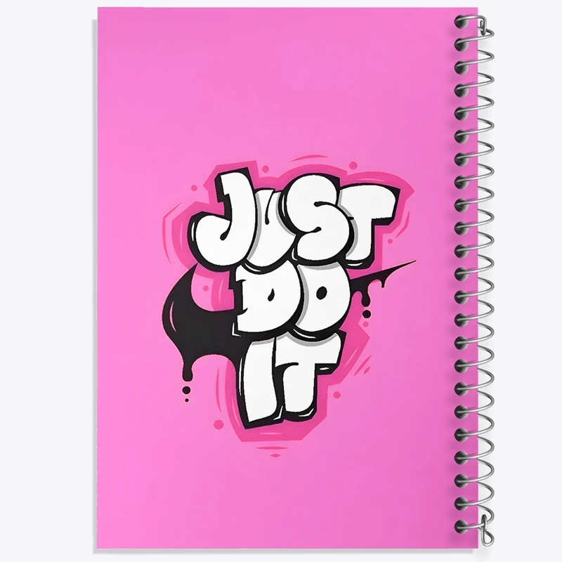 دفتر ژورنال نویسی 50 برگ خندالو مدل نقطه ای طرح نایک (Nike) کد N7911