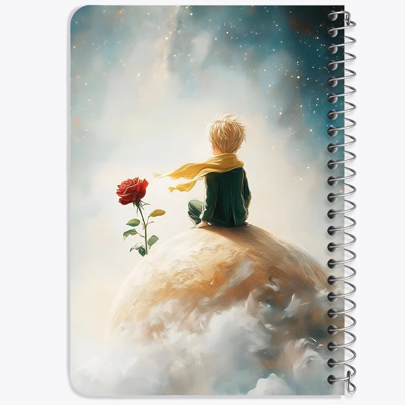 دفتر یادداشت 50 برگ خندالو طرح شازده کوچولو کد F8876