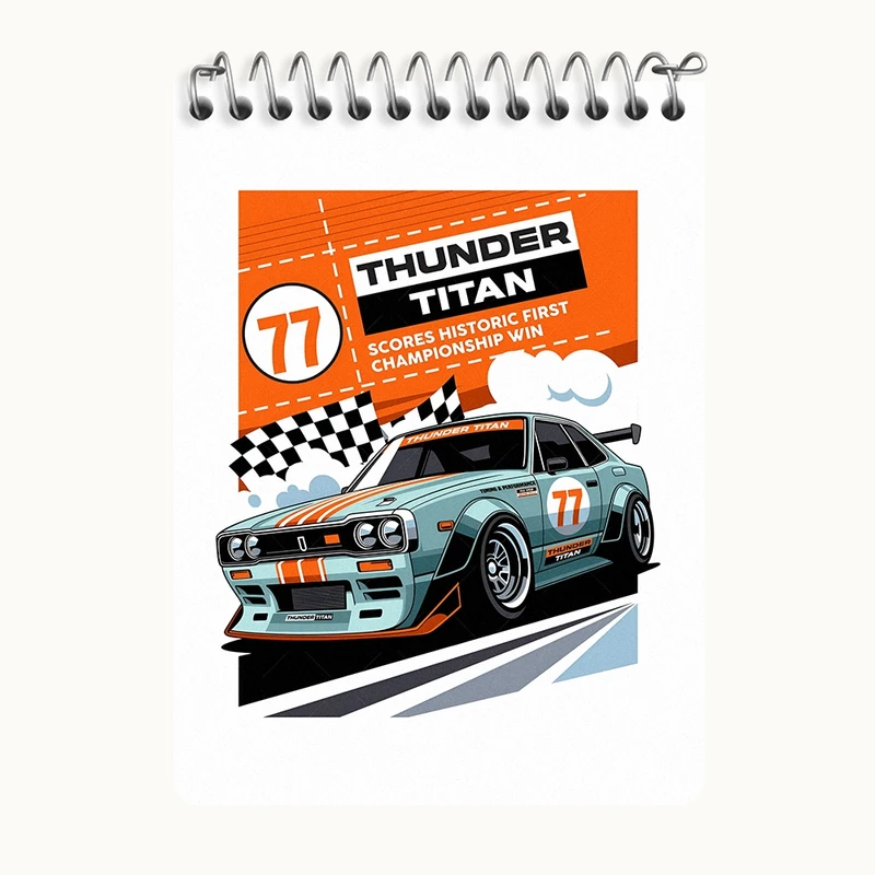 دفتر یادداشت 50 برگ خندالو طرح نیسان (Nissan Skyline) کد N7534