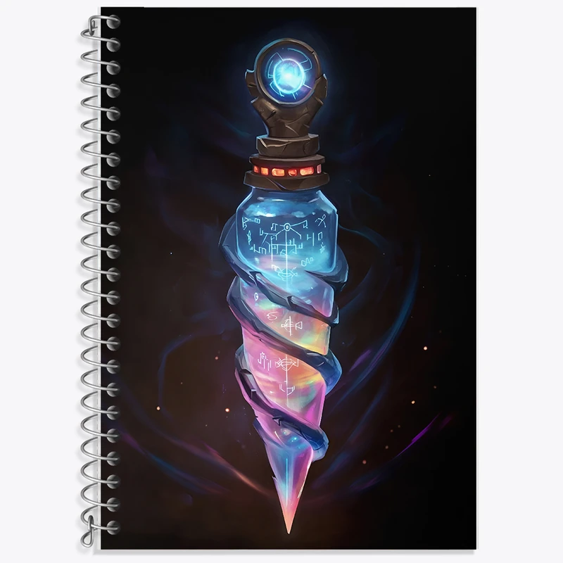 دفتر زبان دوخط 50 برگ خندالو طرح بطری معجون جادویی کد F10775