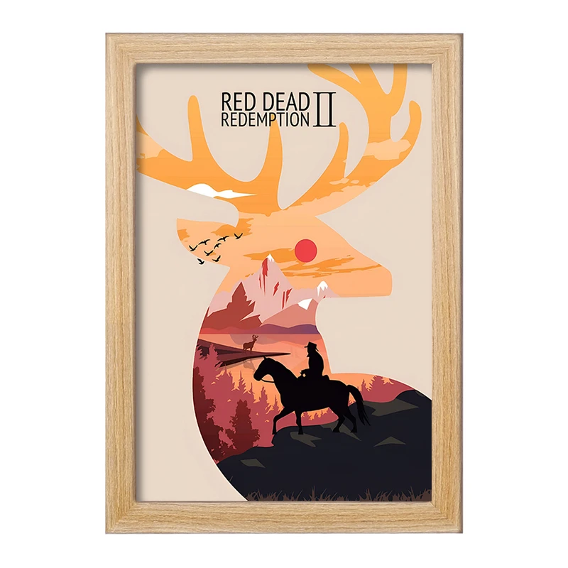 تابلو خندالو طرح رد دد (Red Dead) کد F13602