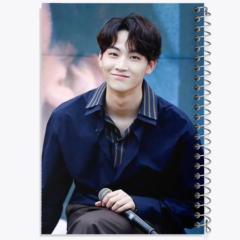 دفتر طراحی 50 برگ خندالو طرح جی بی گروه گات سون GOT7  کد 20971