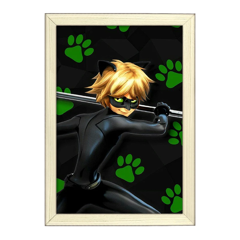 تابلو خندالو طرح پسر گربه ای  کد 3479