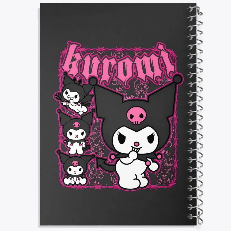 دفتر نقاشی 50 برگ خندالو طرح کرومی (Kuromi) کد N8239