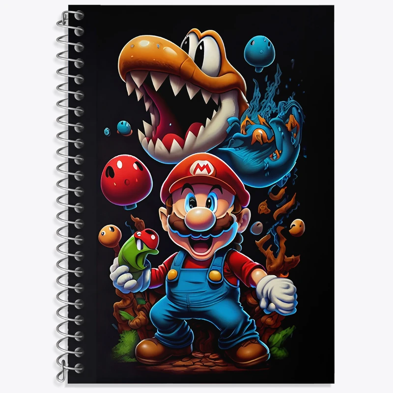 دفتر نت موسیقی 50 برگ خندالو طرح سوپر ماریو کد F3758