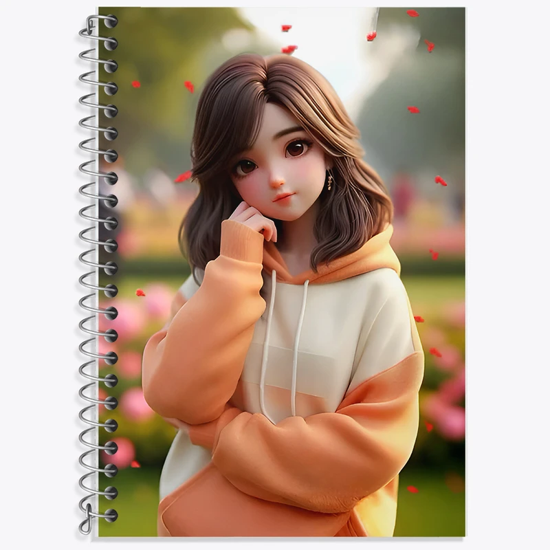 دفتر نت موسیقی 50 برگ خندالو طرح دخترانه کیوت کد F8533