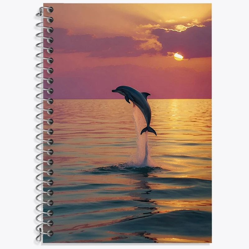 دفتر لغت 50 برگ خندالو طرح دلفین کد F4831