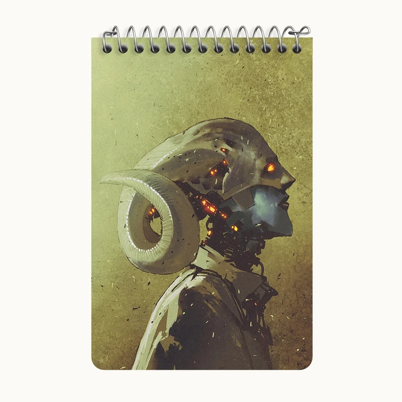 دفتر یادداشت 50 برگ خندالو طرح ربات کد F3607