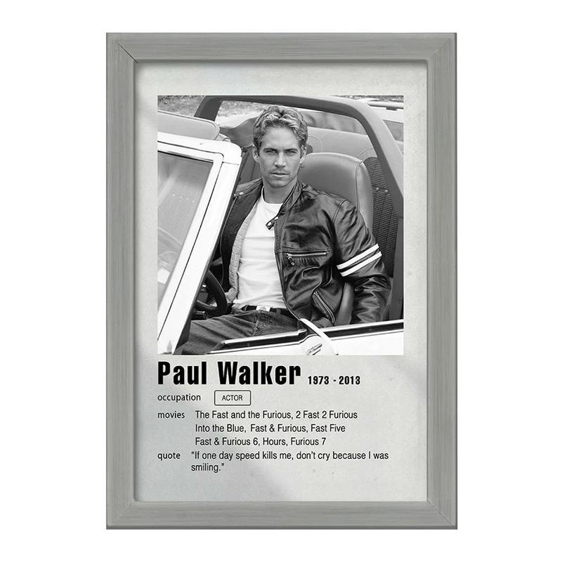 تابلو خندالو طرح پل واکر (Paul Walke) کد F11202