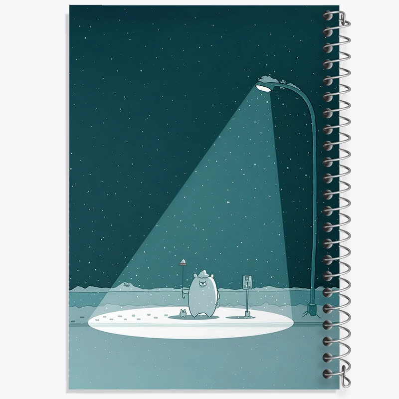 دفتر مشق 100 برگ خندالو طرح خرس بامزه کد F8699