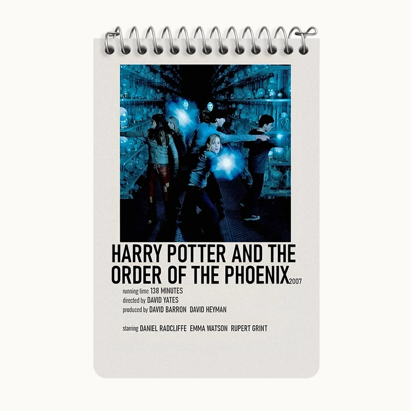 دفتر یادداشت 50 برگ خندالو طرح هری پاتر (Harry Potter) کد F13407