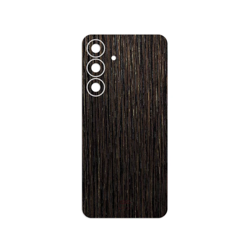 برچسب پوششی ماهوت مدل Dark-Gold-Stripes-Wood مناسب برای گوشی موبایل سامسونگ Galaxy S25 FE
