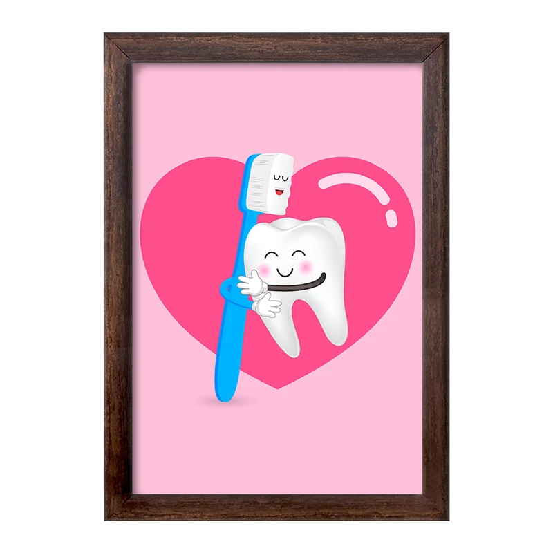 تابلو خندالو طرح دندان و دندان پزشکی کودکانه کد 36727