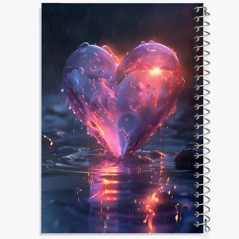 دفتر مشق 50 برگ خندالو طرح قلب کد F11577