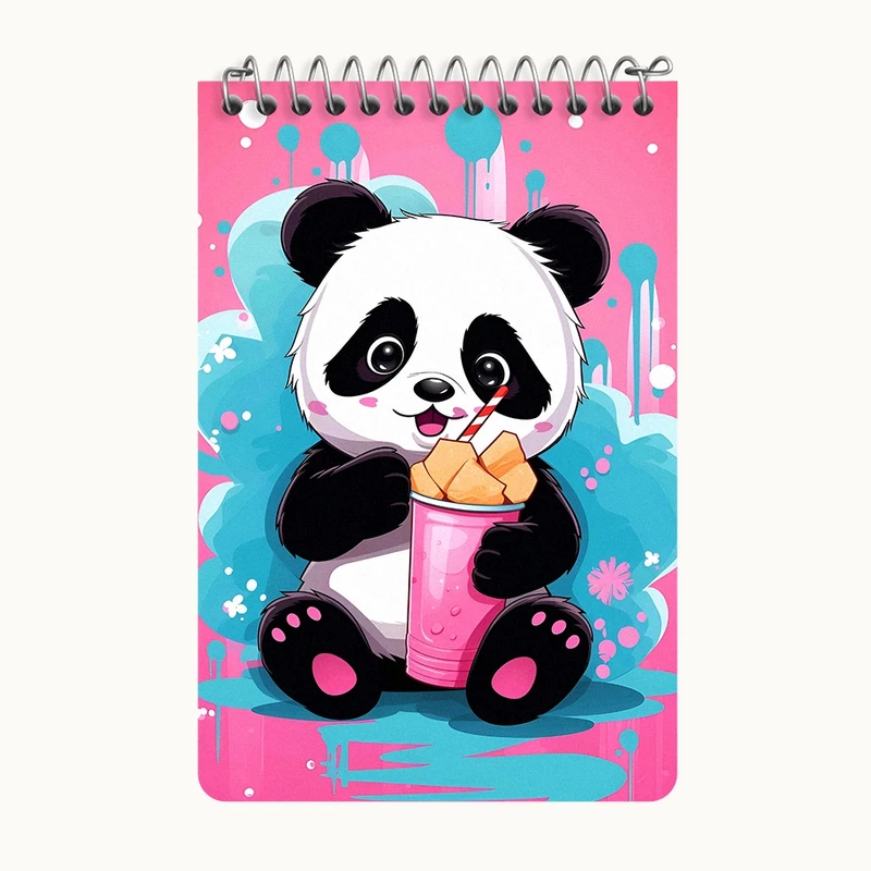 دفتر یادداشت 50 برگ خندالو طرح پاندای کیوت کد F4261