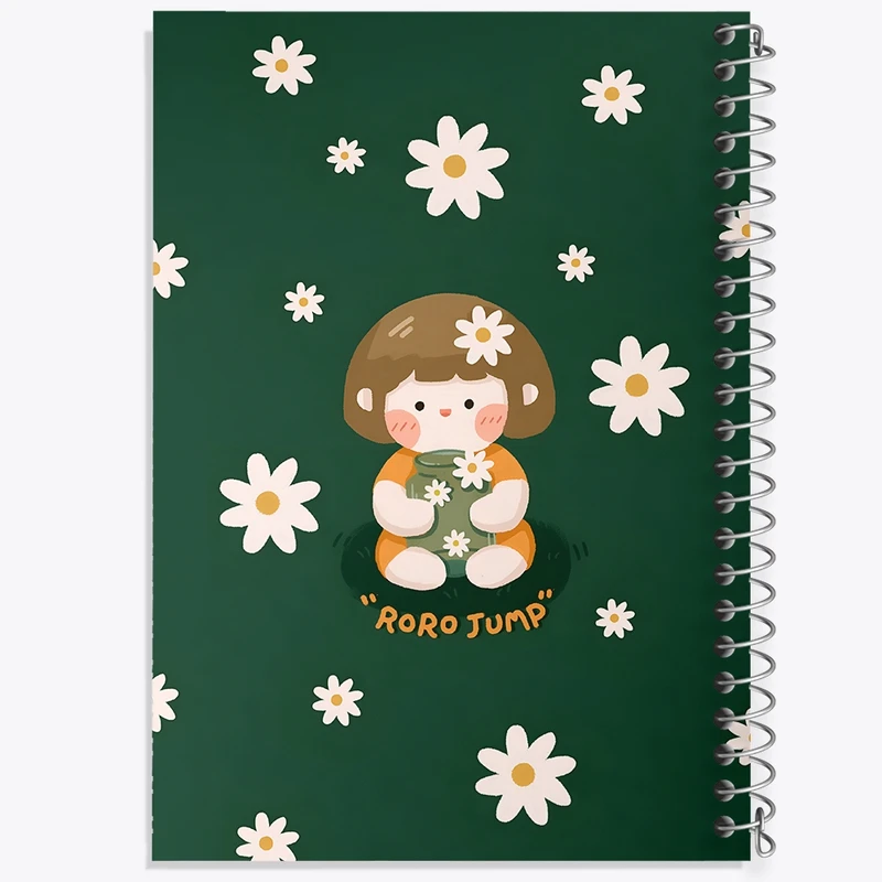 دفتر طراحی 50 برگ خندالو طرح دخترانه کیوت کد N3970