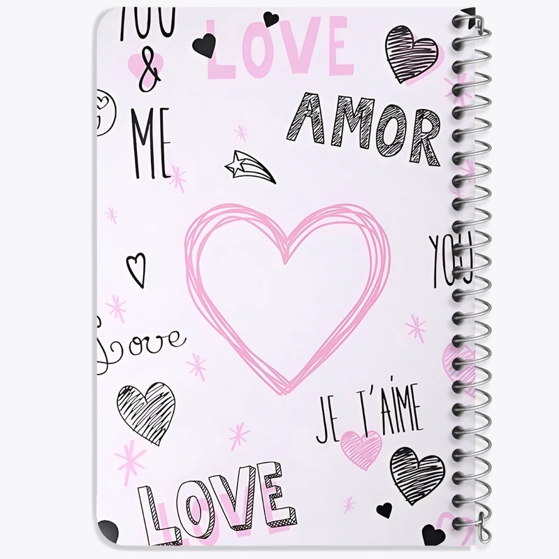 دفتر یادداشت 50 برگ خندالو طرح Love کد N2732