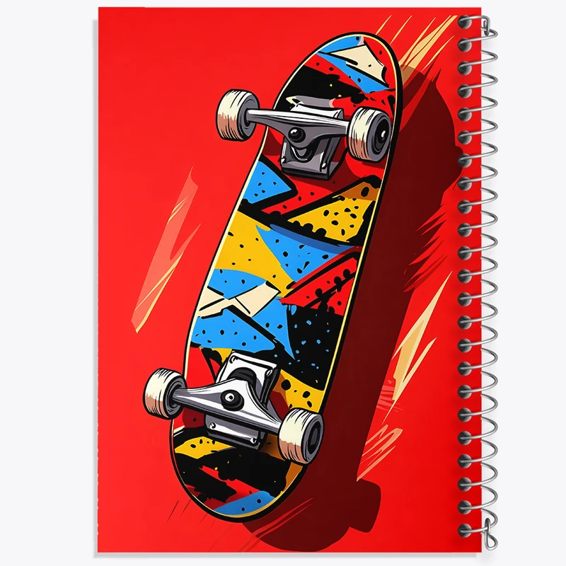 دفتر مشق 100 برگ خندالو طرح اسکیت برد کد F10627