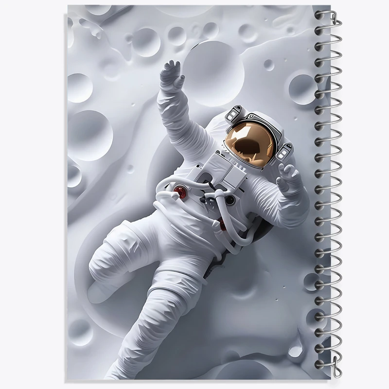 دفتر مشق 100 برگ خندالو طرح فضانورد کد F3940