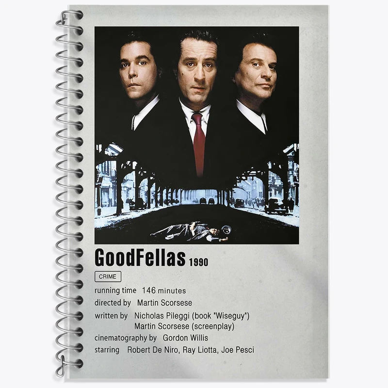 دفتر زبان 50 برگ خندالو مدل سه خط طرح رفقای خوب (Goodfellas) کد F11320