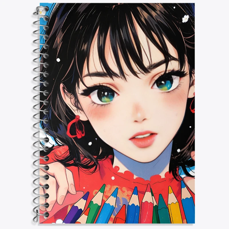 دفتر زبان دوخط 50 برگ خندالو طرح دخترانه کد N7760