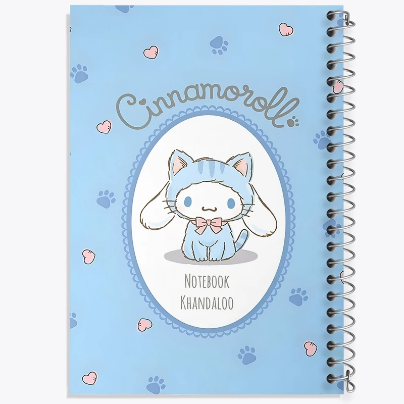 دفتر طراحی 50 برگ خندالو طرح سینامونرول هلو کیتی کد N4201