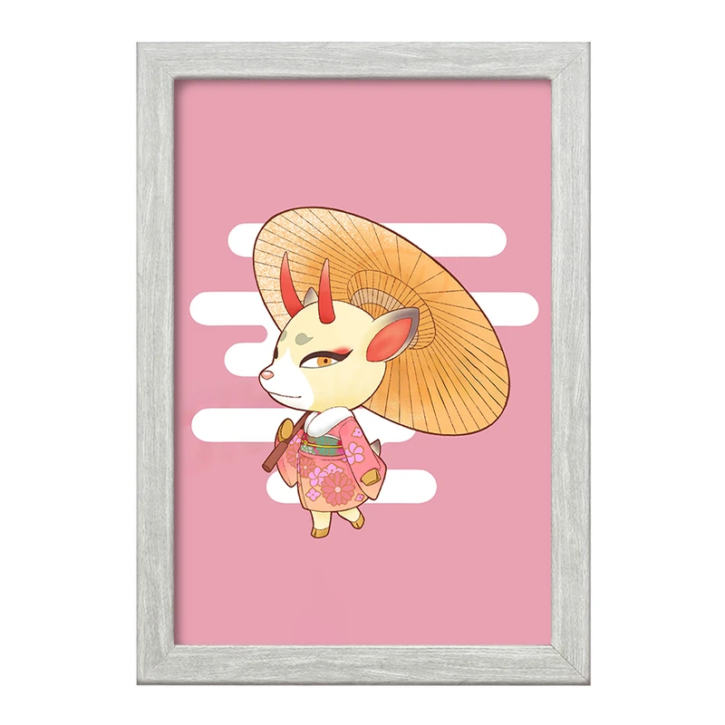 تابلو خندالو طرح بازی انیمال کراسینگ (Animal Crossing) کد 32644