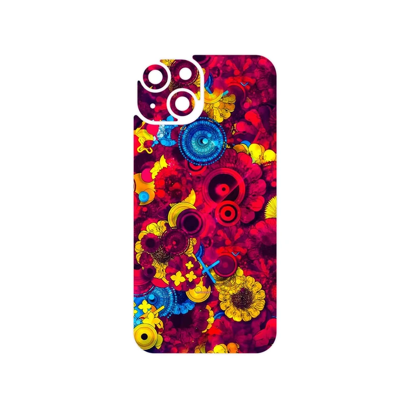 برچسب پوششی ماهوت مدل Vector Flower Garden Digital Art مناسب برای گوشی موبایل اپل iPhone 14