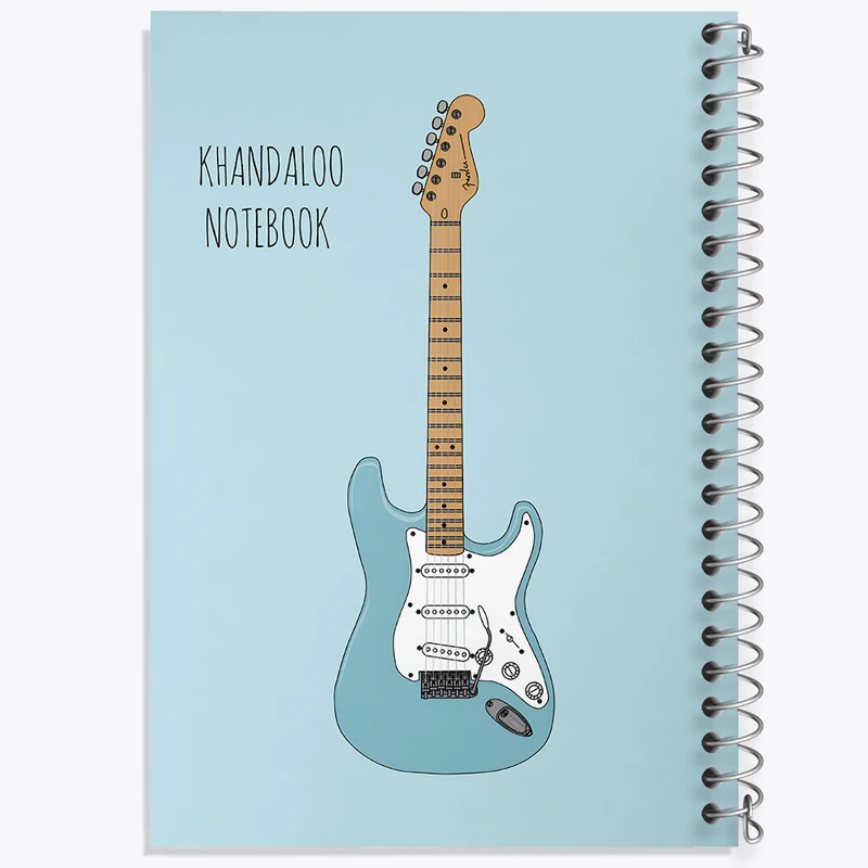 دفتر نقاشی 50 برگ خندالو طرح گیتار الکتریک (Electric guitar) کد N8070
