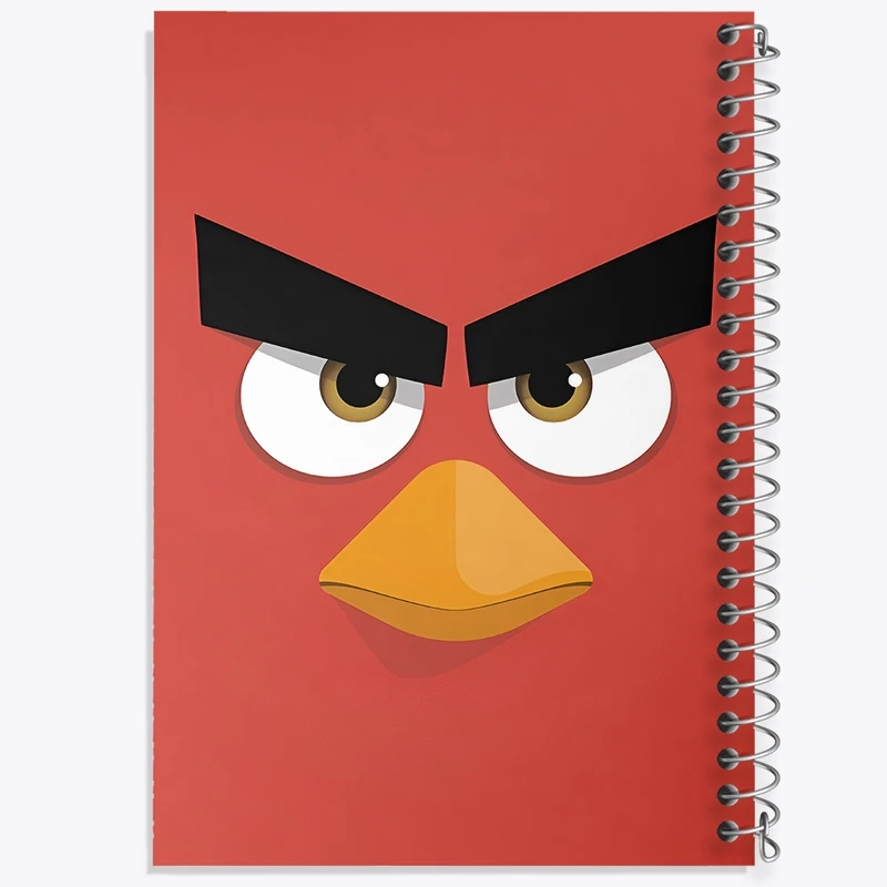 دفتر شطرنجی 50 برگ خندالو طرح پرندگان خشمگین کد F3307