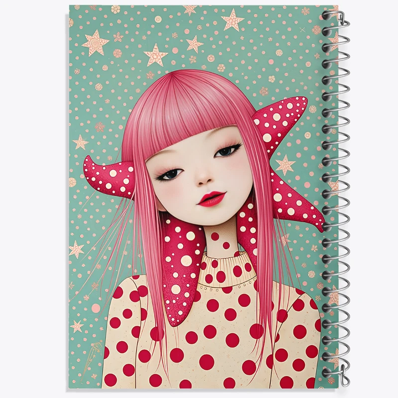 دفتر مشق 50 برگ خندالو طرح دخترانه کد F12831