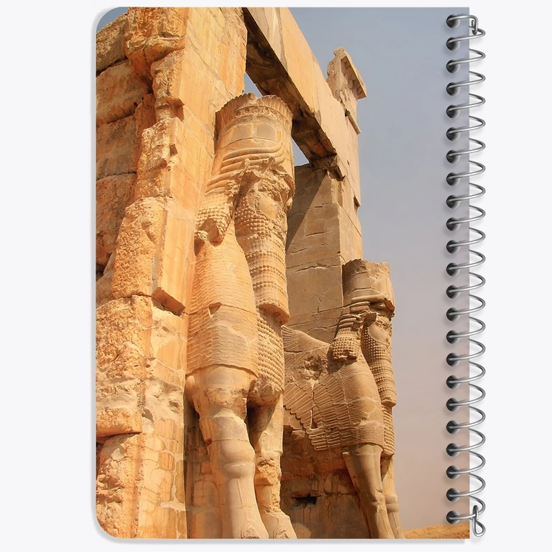 دفتر یادداشت 50 برگ خندالو طرح تخت جمشید کد F6335