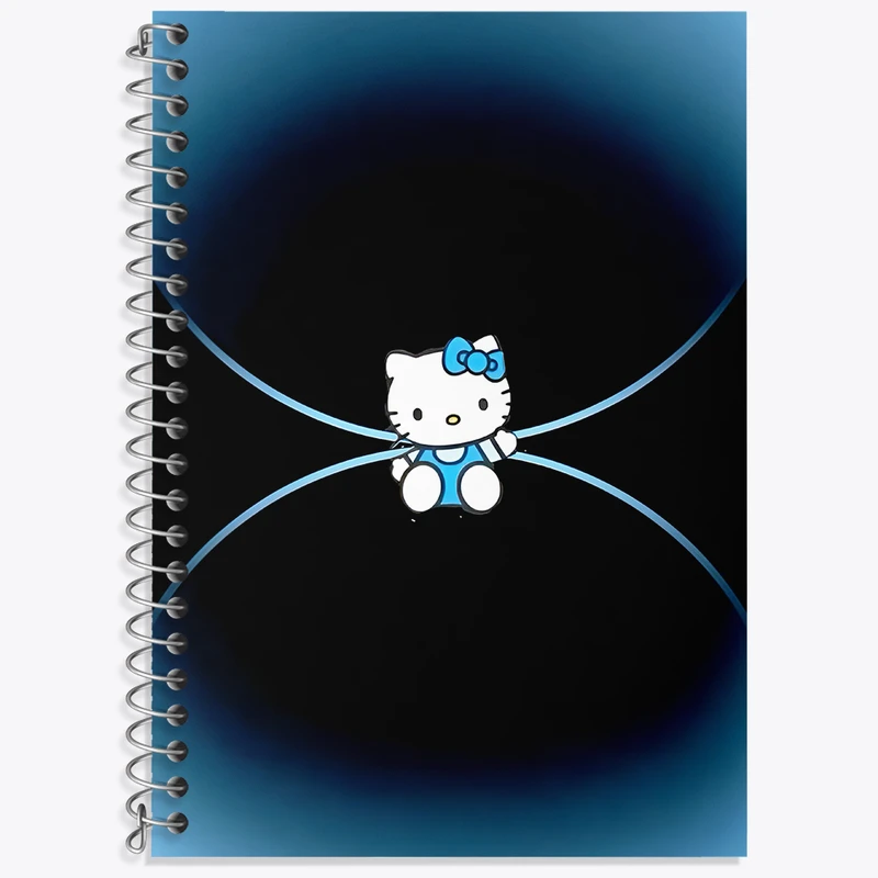 دفتر زبان دوخط 50 برگ خندالو طرح هلو کیتی (Hello Kitty) کد N6804