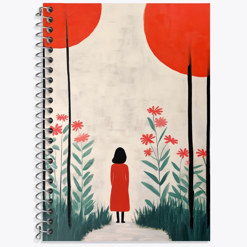 دفتر زبان 50 برگ خندالو مدل سه خط طرح دخترانه کد F3028