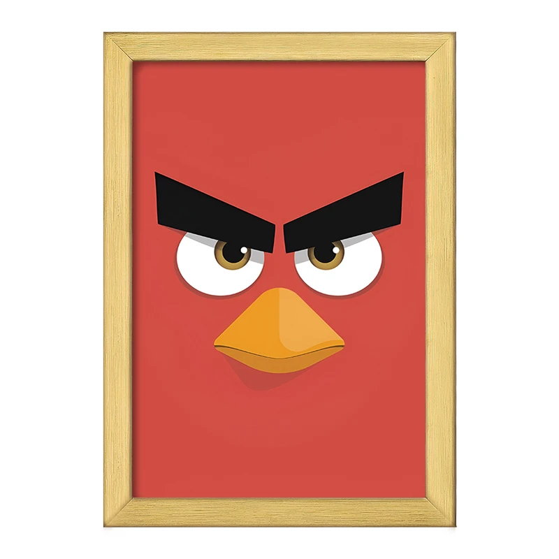 تابلو خندالو طرح پرندگان خشمگین (Angry Birds) کد F3307