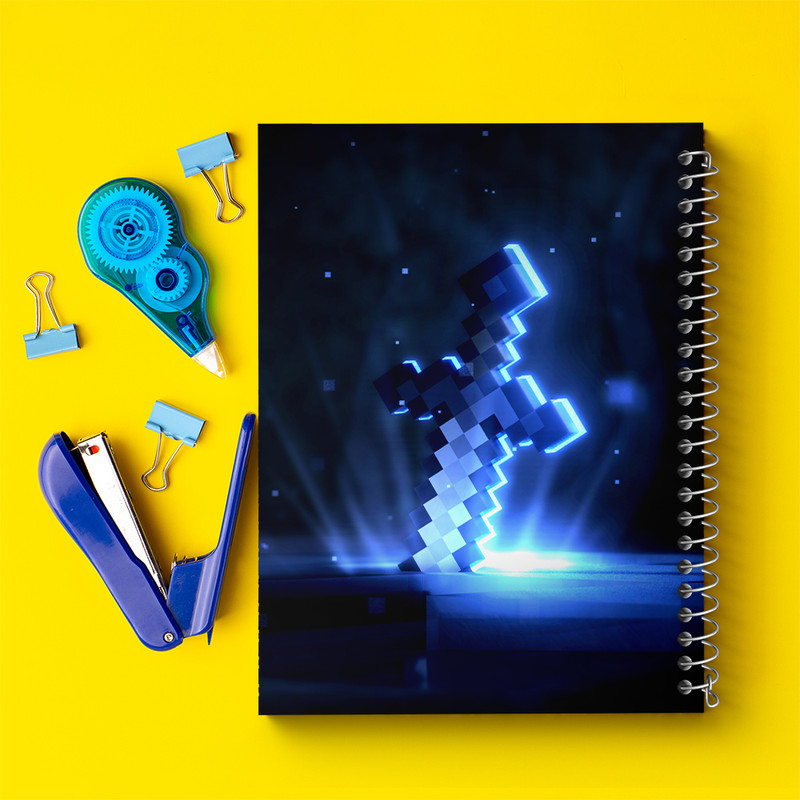 دفتر نقاشی 50 برگ خندالو طرح بازی ماینکرافت (Minecraft) کد N8771