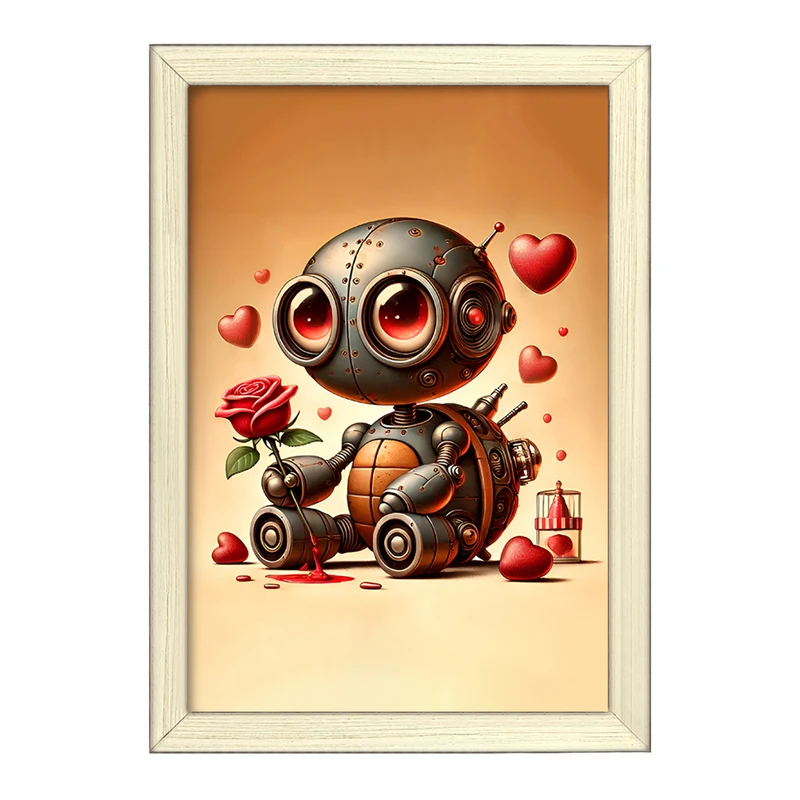 تابلو خندالو طرح ربات لاکپشتی کد F11753