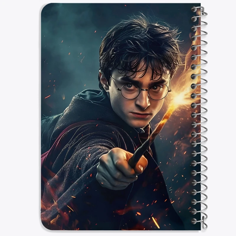 دفتر یادداشت 50 برگ خندالو طرح هری پاتر (Harry Potter) کد N4601