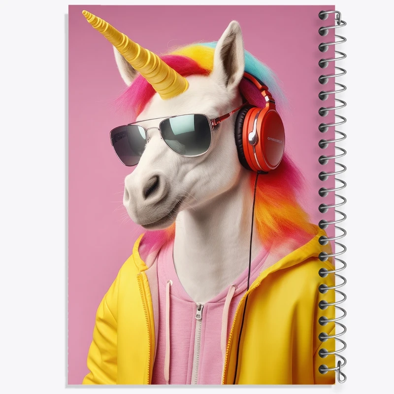 دفتر لیست خرید 50 برگ خندالو طرح اسب تک شاخ کد F3231