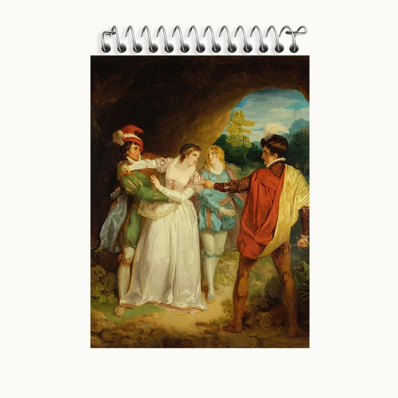 دفتر یادداشت 50 برگ خندالو طرح نقاشی غار قانون شکنان اثر فرانسیس ویتلی کد F12248