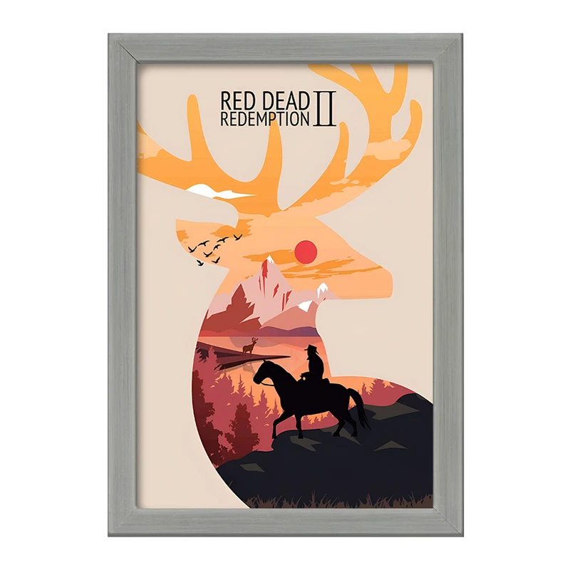 تابلو خندالو طرح رد دد (Red Dead) کد F13602