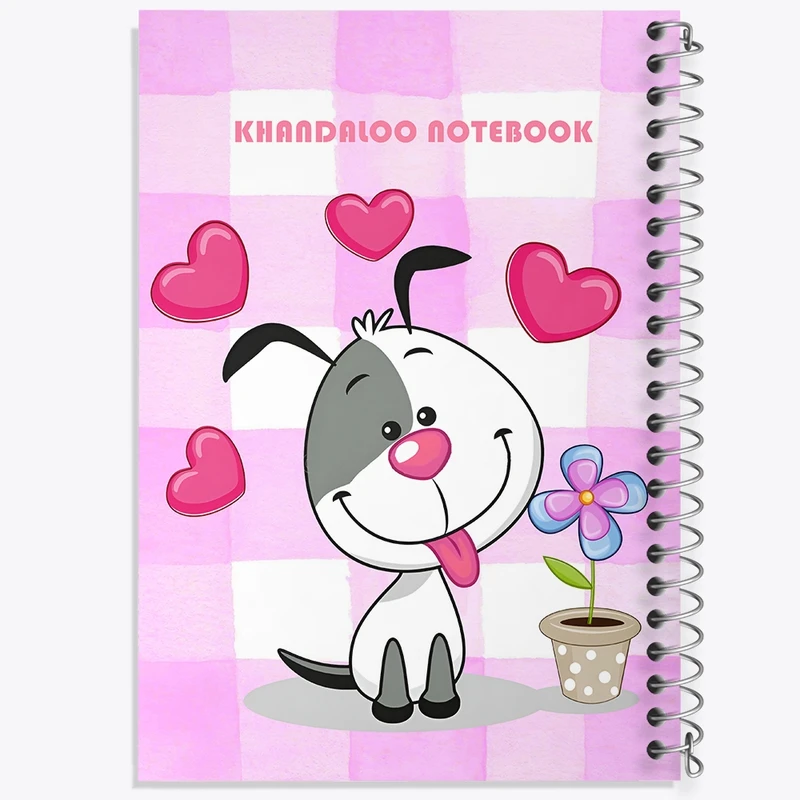 دفتر شطرنجی 50 برگ خندالو طرح سگ بامزه کد N6410