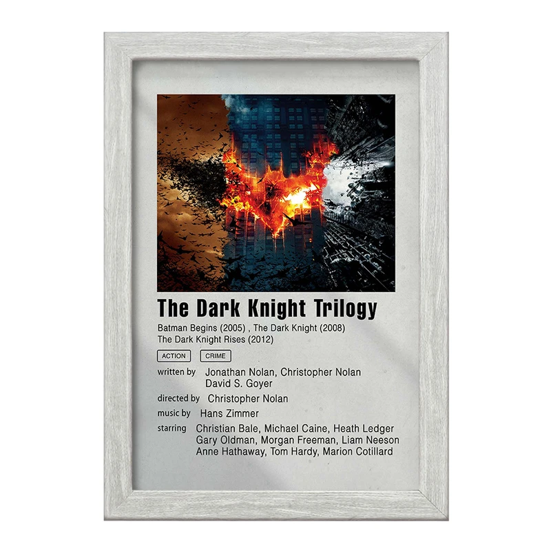 تابلو خندالو طرح شوالیه تاریکی (The Dark Knight Trilogy) کد F11308