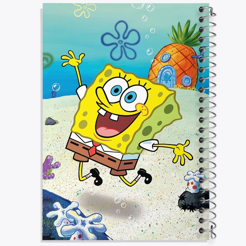 دفتر طراحی 50 برگ خندالو طرح باب اسفنجی  کد 4736